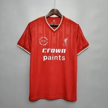85-86 Retro Liverpool Soccer Jersey Home