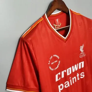 85-86 Retro Liverpool Soccer Jersey Home