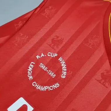 85-86 Retro Liverpool Soccer Jersey Home