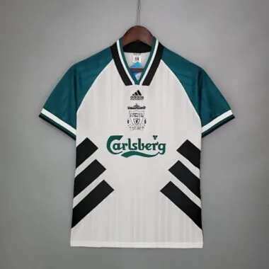 Camiseta de fútbol retro del Liverpool, temporada 93-95, de visitante