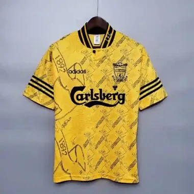 Camiseta de fútbol retro del Liverpool, tercera equipación, 94-96