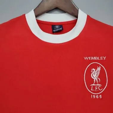Retro Liverpool-voetbalshirt uit 1965 (thuiswedstrijd)