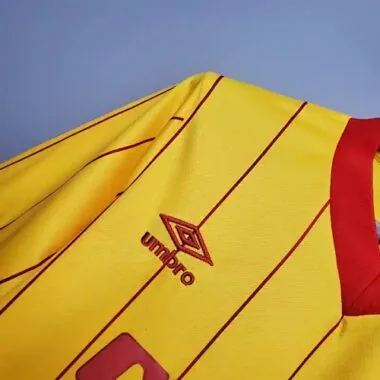 Camisa de futebol retro do Liverpool de 1984 (jogo fora)