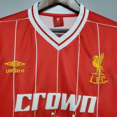 Retro Liverpool-voetbalshirt uit 1984 (thuis)