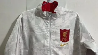 23-24 Liverpool Reversible Windbreaker White&Red Double-Sides Jacket Best Jerseys