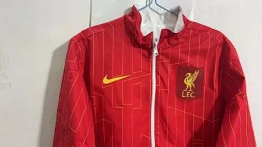 23-24 Liverpool Reversible Windbreaker White&Red Double-Sides Jacket Best Jerseys