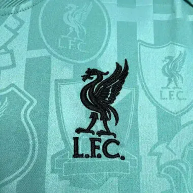 24-25 Liverpool groene trainingsset voetbal
