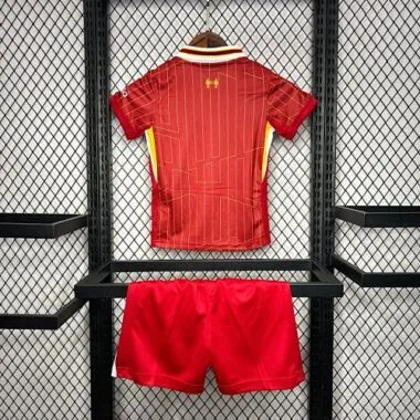 24-25 Liverpool: divise da bambino per le partite in casa, abbigliamento per ragazzi, calcio