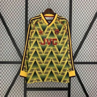 91-93 Retro Long Sleeve Arsenal Away S-XXL