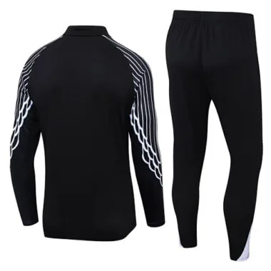 25-26 PSG Training Kits Long Black Football Tracksuits