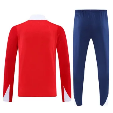25-26 PSG Red Training Kits Long Football Tracksuits