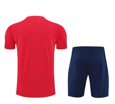 25-26 PSG Red Training Kits Football Tracksuits