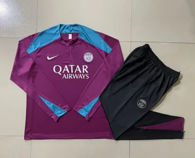 24-25 PSG Long Sleeve Training Suit Football Shirts(3)