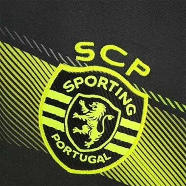 Sporting Lisbon 2022/23 Black Neon Green Away Jersey