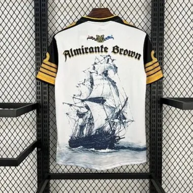 24-25 Almirante Brown Admiral White Kit Commemorative Edition Soccer AAAAJersey