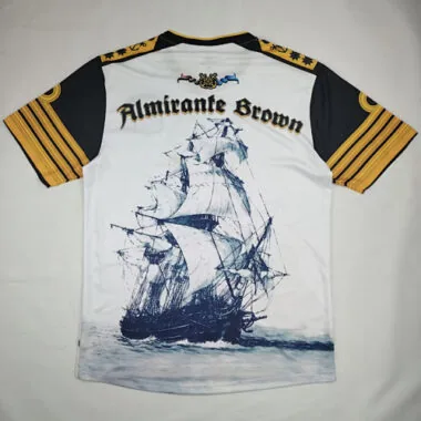 21-22 Almirante Brown Admiral White Kit Commemorative Edition Soccer AAAAJersey