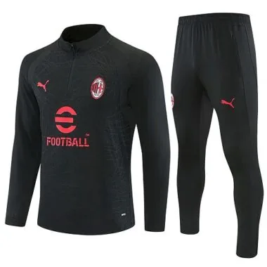 26-27 AC Milan Black Training Kit Soccer T-Shirt AAAAJersey Supply Yupoo