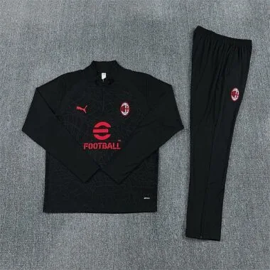 26-27 AC Milan Black Training Kit Soccer T-Shirt AAAAJersey Supply Yupoo