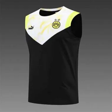 22-23 Dortmund vest training suit kit black and white