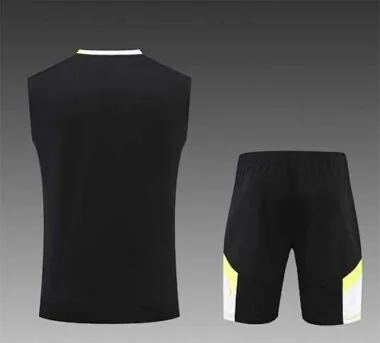 22-23 Dortmund vest training suit kit black and white