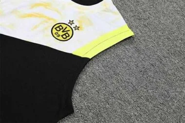 22-23 Dortmund vest training suit kit black and white