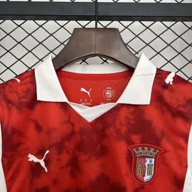 25-26 Braga Home Kids Kit Soccer T-Shirt AAAAJersey Supply Yupoo