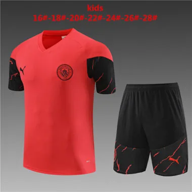 23-24 Manchester City Training Kids Soccer Jerseys