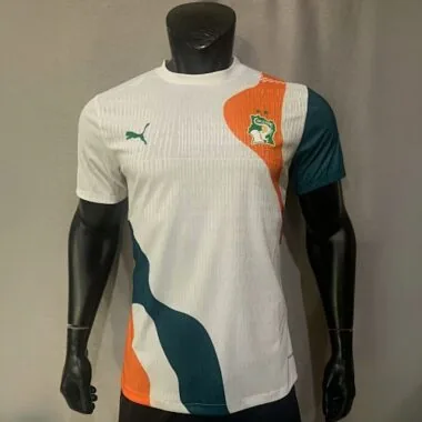 2023 Ivory Coast White Kit Player Version Shirts Football
