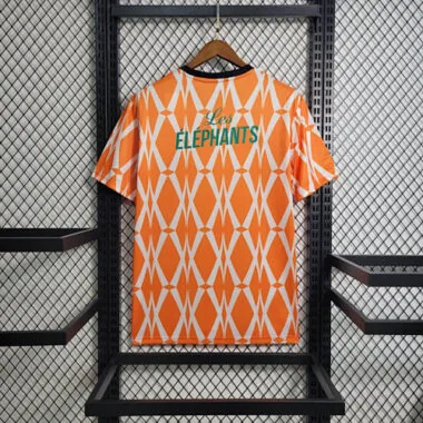 2023 Ivory Coast Training Kit Orange Shirts Cheap Soccer Jerseys