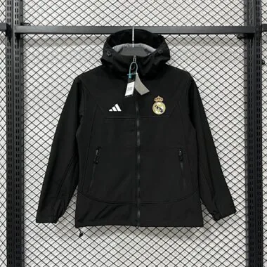 25-26 Real Madrid hardshell jacket Kit Soccer T-Shirt AAAAJersey Supply Yupoo