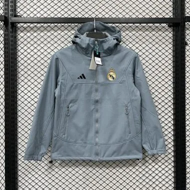 25-26 Real Madrid hardshell jacket Kit Soccer T-Shirt AAAAJersey Supply Yupoo