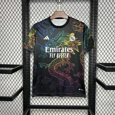 24-25 Real Madrid Rainbow Dragon Black Training Kit Sport AAAAJersey Yupoo