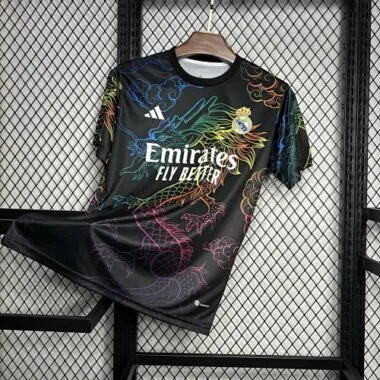 24-25 Real Madrid Rainbow Dragon Black Training Kit Sport AAAAJersey Yupoo