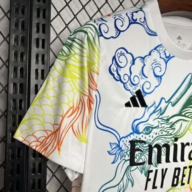24-25 Real Madrid Rainbow Dragon White Training Kit Sport AAAAJersey Yupoo