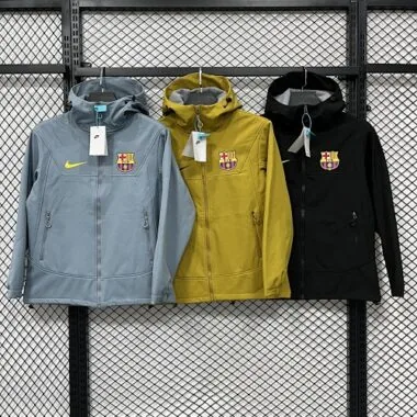 25-26 Barcelona hardshell jacket Kit Soccer T-Shirt AAAAJersey Supply Yupoo