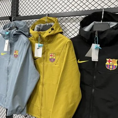 25-26 Barcelona hardshell jacket Kit Soccer T-Shirt AAAAJersey Supply Yupoo