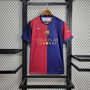 24-25 Barcelona Home Kit Derby Coldplay Special Edition Football AAAAJersey Yupoo