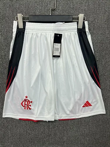 25-26 Flamengo Home Kit Soccer Shorts