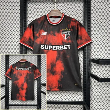 24-25 Sao Paulo All Sponsor Third Kit Soccer