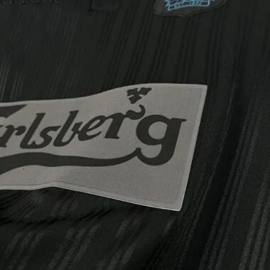 95-96 Liverpool Black Kit Retro Soccer T-Shirt
