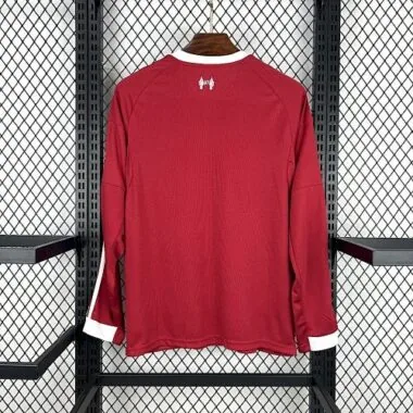25-26 Liverpool Home Long Sleeves Kit Soccer T-Shirt