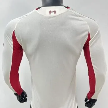 25-26 Liverpool Away Long Sleeves Kit Player Version Football T-Shirt Joy