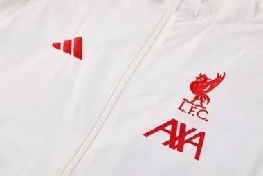 25-26 Liverpool White windbreaker Soccer T-Shirt
