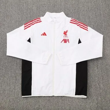 25-26 Liverpool White windbreaker Soccer T-Shirt