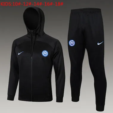24-25 Inter Milan Kids Hoodie Jackets Football Shirts