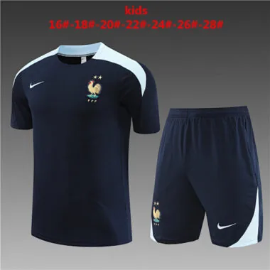 23-24 France Kids Training Soccer Jerseys