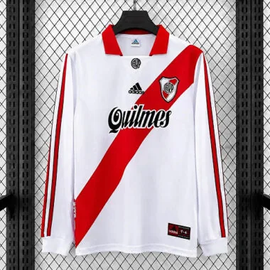 River Plate 1998/99 Home Long Sleeve Retro Jersey