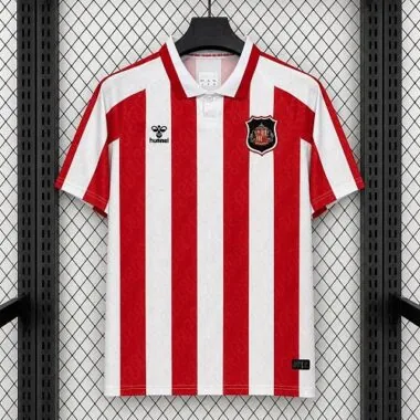 Sunderland 2026/27 Red White Black Collar Home Jersey