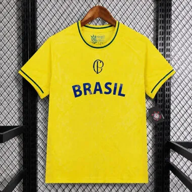 Corinthians 2026/27 Yellow Brasil Retro Jersey