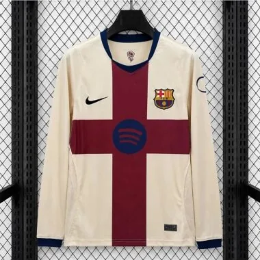 26-27 Barcelona Fourth Long Sleeves Kit Soccer T-Shirt AAAAJersey Supply Yupoo